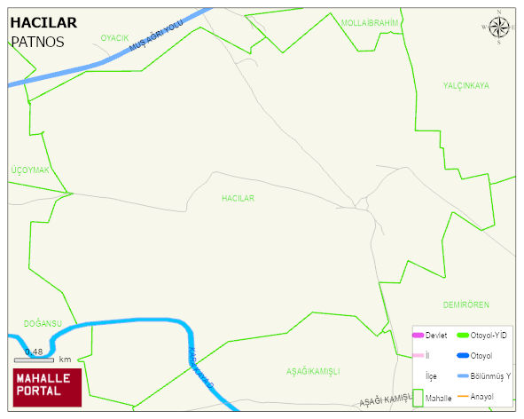 HACILAR Köyü Haritası | Coğrafi Yapı ve Detaylı Haritası