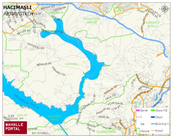 HACIMAŞLI Mahallesi Haritası | Sayısal Bölge Görünümü