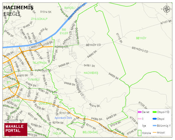 HACIMEMİŞ Mahallesi Haritası | Uydu Görüntüsü ve Harita Detayları