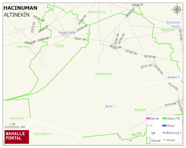 HACINUMAN Mahallesi Haritası | Uydu Görüntüsü ve Harita Detayları