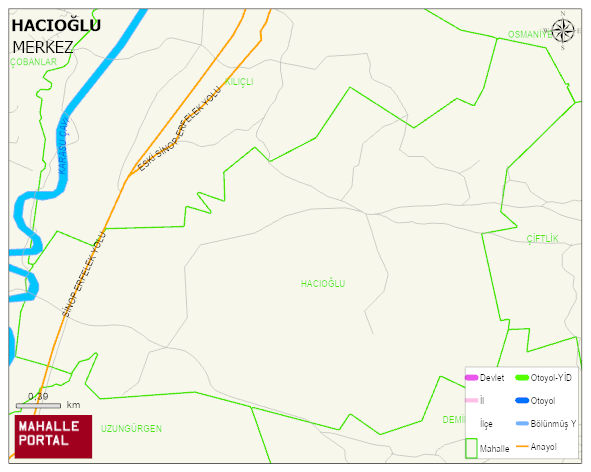 HACIOĞLU Köyü Haritası | Mahalle Sokak Haritası