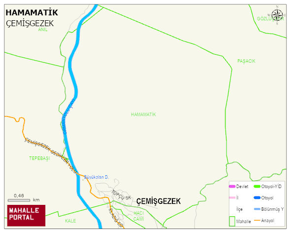 HAMAMATİK Mahallesi Haritası | Coğrafi Yapı ve Detaylı Haritası