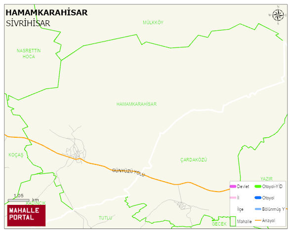 HAMAMKARAHİSAR Mahallesi Haritası | Mahalle Sokak Haritası