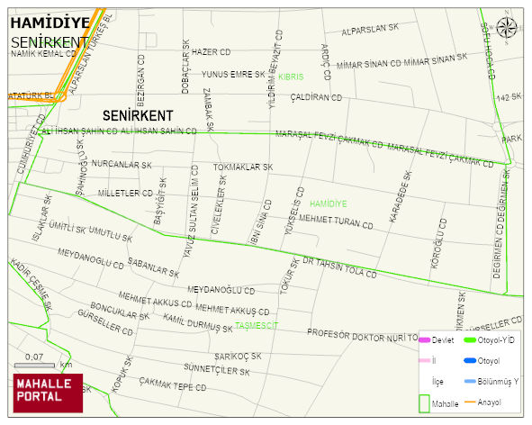 HAMİDİYE Mahallesi Haritası | Mahalle Sokak Haritası