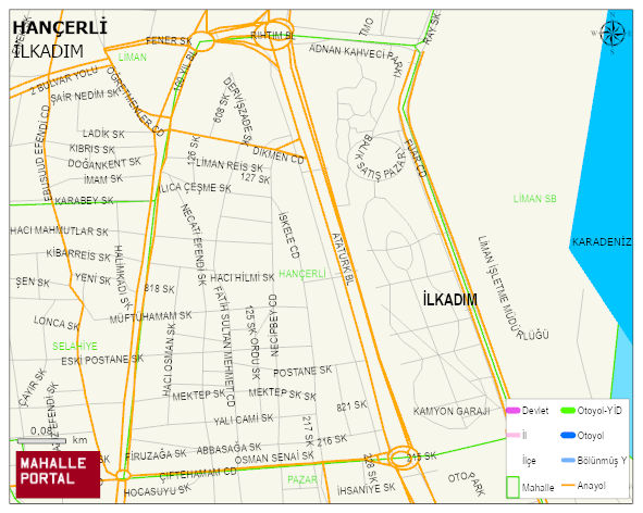 HANÇERLİ Mahallesi Haritası | Güncel Mahalle ve Köy Haritası