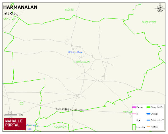 HARMANALAN Mahallesi Haritası | Güncel Mahalle ve Köy Haritası