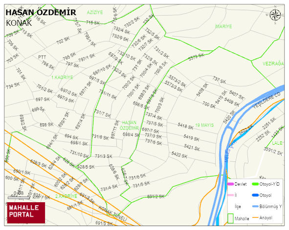 HASAN ÖZDEMİR Mahallesi Haritası | İnteraktif Köy ve Mahalle Sınırları