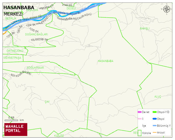 HASANBABA Köyü Haritası | Mahalle ve Köy Sınırı