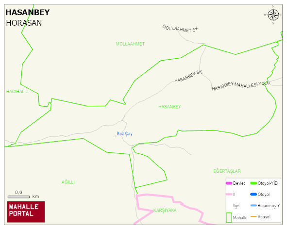HASANBEY Mahallesi Haritası | Sayısal Bölge Görünümü