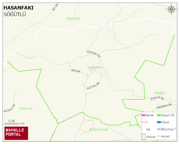 HASANFAKI Mahallesi Haritası | Yükselti ve Doğa Özellikleri