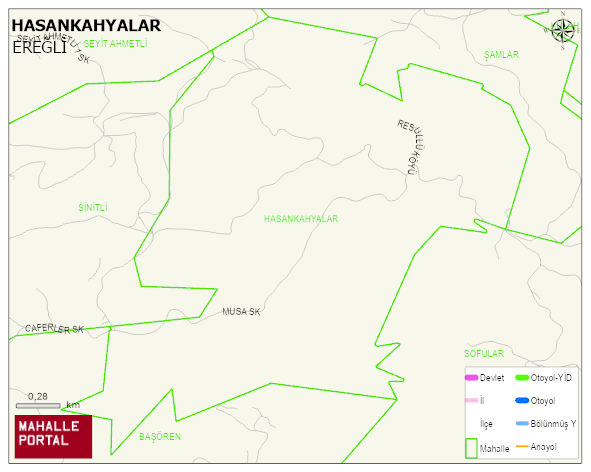 HASANKAHYALAR Köyü Haritası | Güncel Mahalle ve Köy Haritası