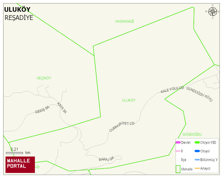 HASANŞEYH BELDESİ ULUKÖY Mahallesi Haritası | Detaylı Köy ve Mahalle Görünümü