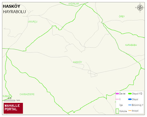 HASKÖY Mahallesi Haritası | İnteraktif Köy ve Mahalle Sınırları