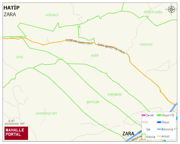HATİP Mahallesi Haritası | İnteraktif Köy ve Mahalle Sınırları