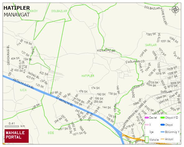 HATİPLER Mahallesi Haritası | Uydu Görüntüsü ve Harita Detayları