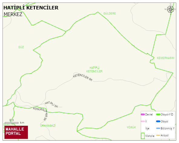 HATİPLİ KETENCİLER Köyü Haritası | Mahalle Sokak Haritası