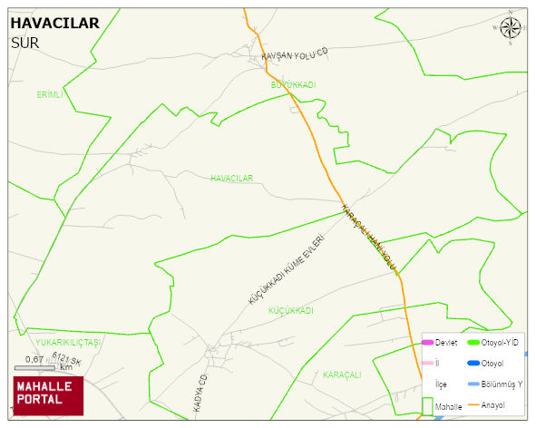 HAVACILAR Mahallesi Haritası | Detaylı Köy ve Mahalle Görünümü