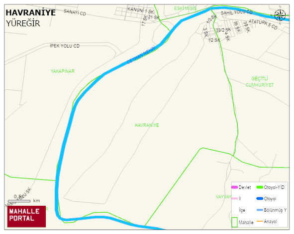 HAVRANİYE Mahallesi Haritası | İnteraktif Köy ve Mahalle Sınırları