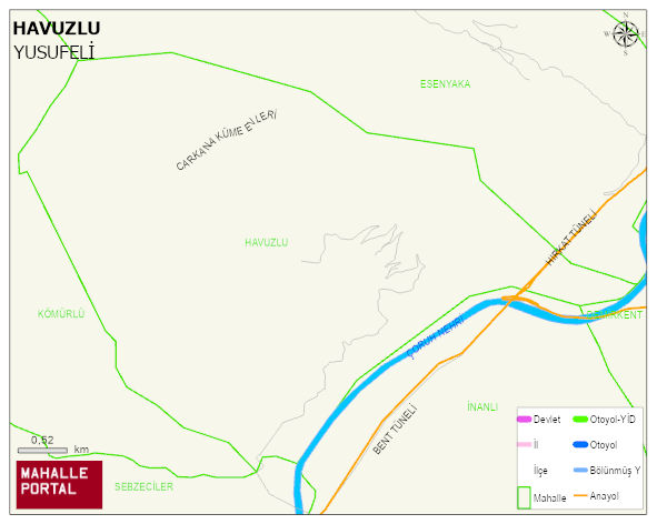 HAVUZLU Köyü Haritası | Uydu Görüntüsü ve Harita Detayları