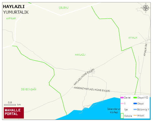HAYLAZLI Mahallesi Haritası | Yükselti ve Doğa Özellikleri