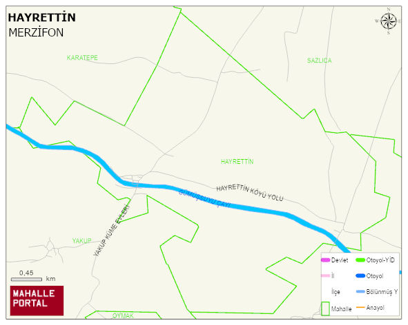 HAYRETTİN Köyü Haritası | İnteraktif Köy ve Mahalle Sınırları