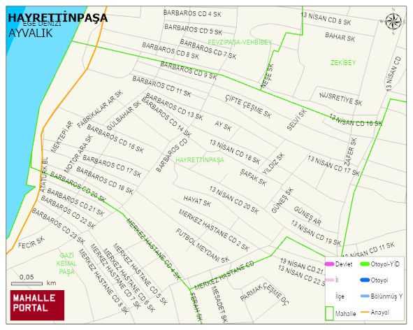 HAYRETTİNPAŞA Mahallesi Haritası | Güncel Mahalle ve Köy Haritası