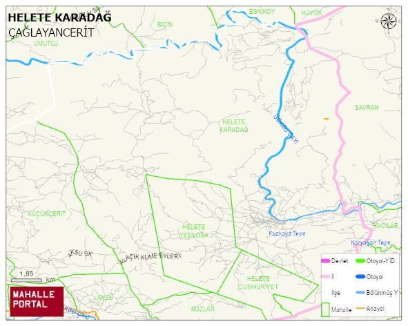HELETE KARADAĞ Mahallesi Haritası | Uydu Görüntüsü ve Harita Detayları