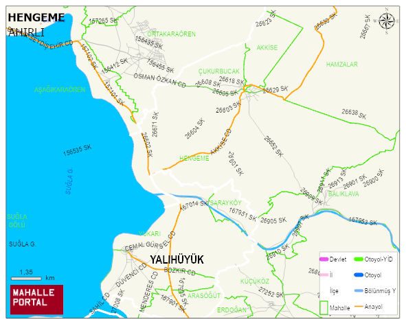 HENGEME Mahallesi Haritası | Mahalle ve Köy Sınırı