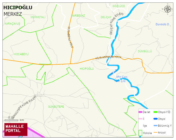 HICIPOĞLU Köyü Haritası | Güncel Mahalle ve Köy Haritası