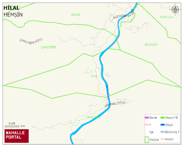 HİLAL Köyü Haritası | Güncel Mahalle ve Köy Haritası