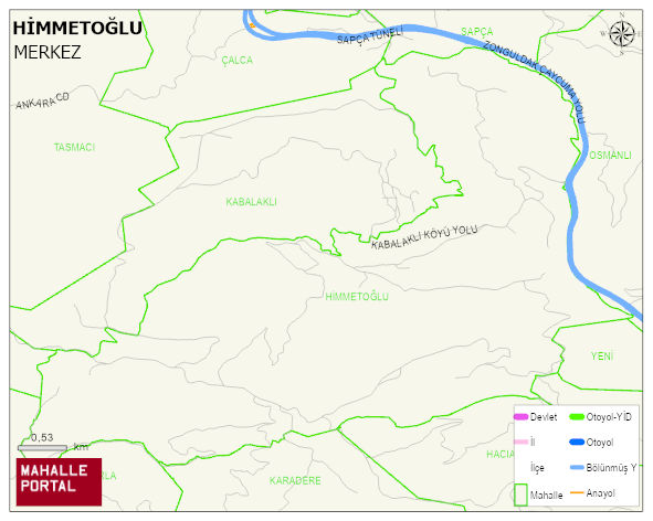 HİMMETOĞLU Köyü Haritası | Mahalle ve Köy Sınırı
