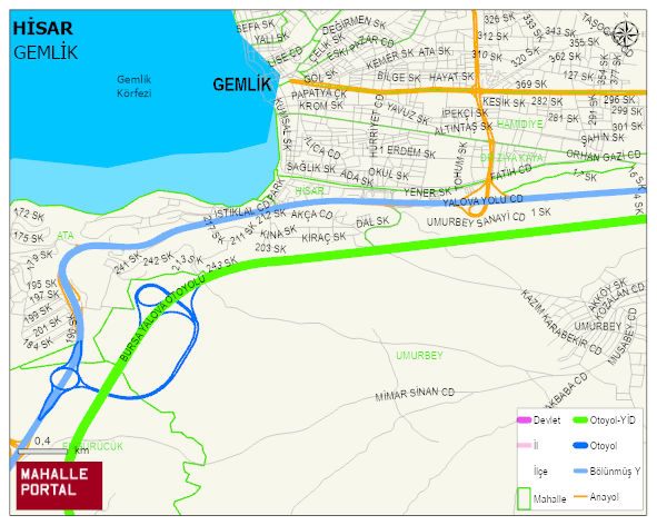 HİSAR Mahallesi Haritası | Coğrafi Yapı ve Detaylı Haritası