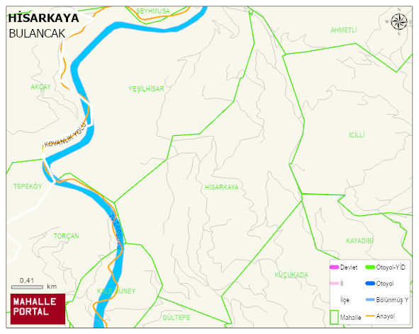 HİSARKAYA Köyü Haritası | Güncel Mahalle ve Köy Haritası
