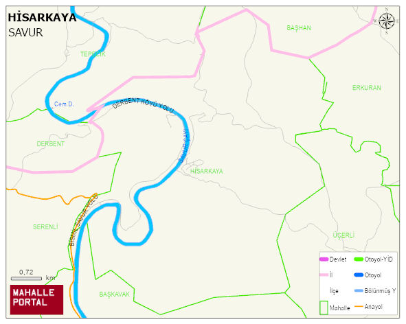 HİSARKAYA Mahallesi Haritası | Detaylı Köy ve Mahalle Görünümü