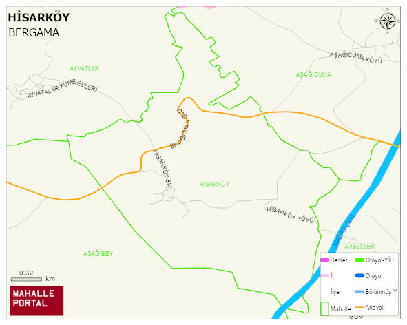HİSARKÖY Mahallesi Haritası | Mahalle Sokak Haritası