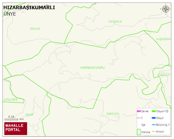HIZARBAŞIKUMARLI Mahallesi Haritası | Detaylı Köy ve Mahalle Görünümü