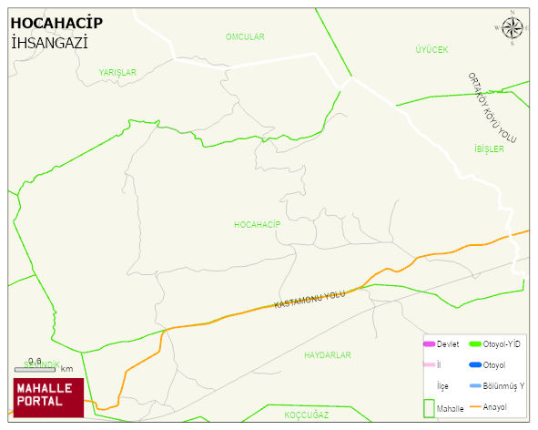 HOCAHACİP Köyü Haritası | İnteraktif Köy ve Mahalle Sınırları