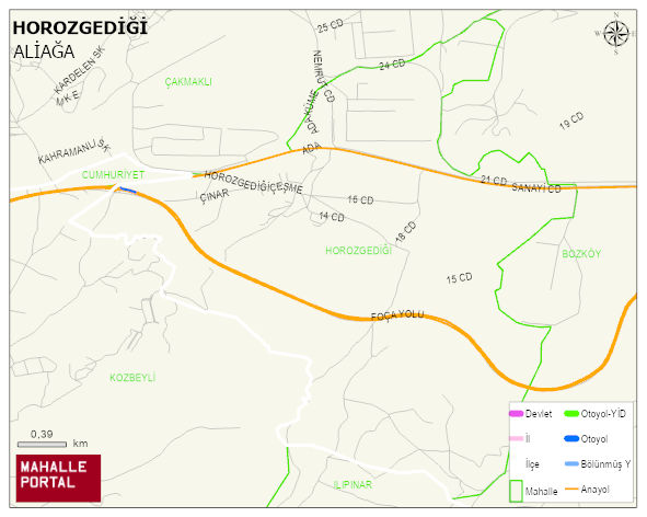 HOROZGEDİĞİ Mahallesi Haritası | İnteraktif Köy ve Mahalle Sınırları