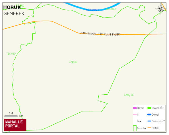 HORUK Mahallesi Haritası | İnteraktif Köy ve Mahalle Sınırları