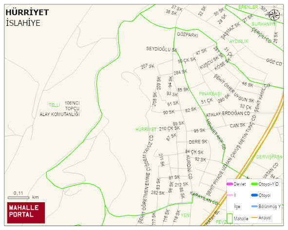 HÜRRİYET Mahallesi Haritası | İnteraktif Köy ve Mahalle Sınırları