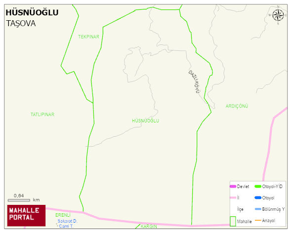 HÜSNÜOĞLU Köyü Haritası | Mahalle Sokak Haritası