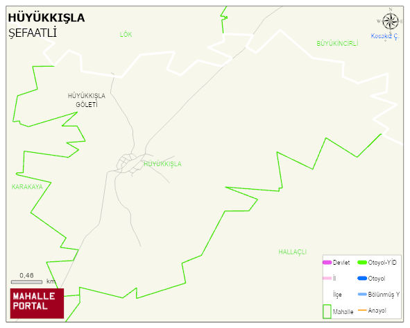 HÜYÜKKIŞLA Köyü Haritası | Mahalle Sokak Haritası