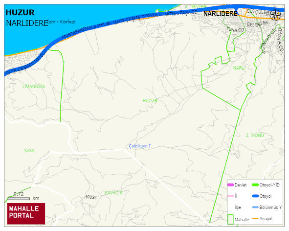 HUZUR Mahallesi Haritası | Güncel Mahalle ve Köy Haritası