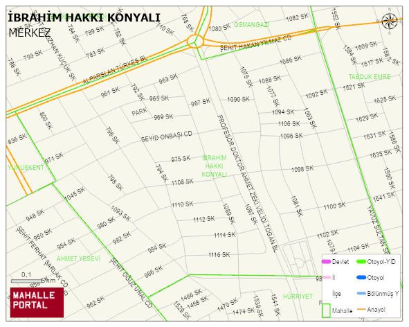 İBRAHİM HAKKI KONYALI Mahallesi Haritası | Mahalle Sokak Haritası