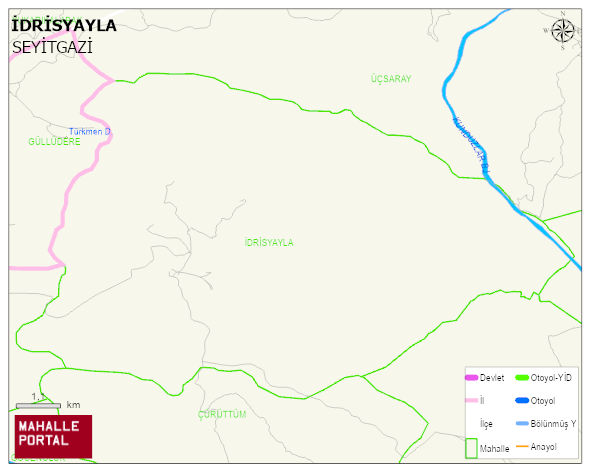 İDRİSYAYLA Mahallesi Haritası | İnteraktif Köy ve Mahalle Sınırları
