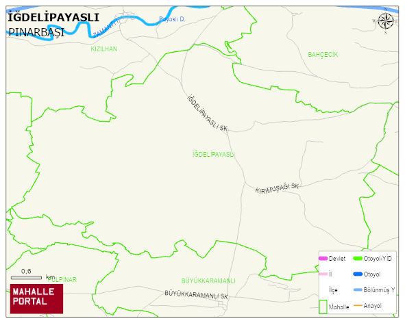 İĞDELİPAYASLI Mahallesi Haritası | Coğrafi Yapı ve Detaylı Haritası