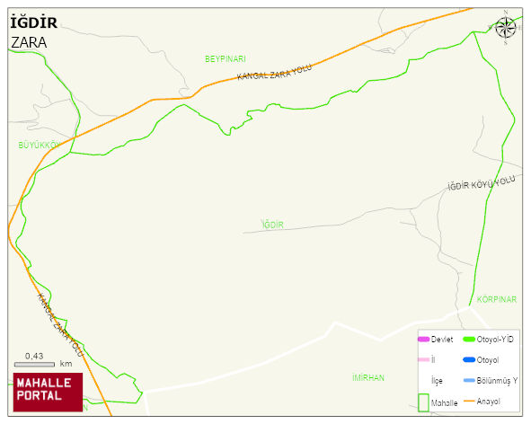İĞDİR Köyü Haritası | İnteraktif Köy ve Mahalle Sınırları