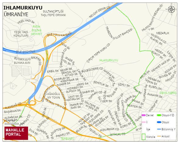 IHLAMURKUYU Mahallesi Haritası | Güncel Mahalle ve Köy Haritası