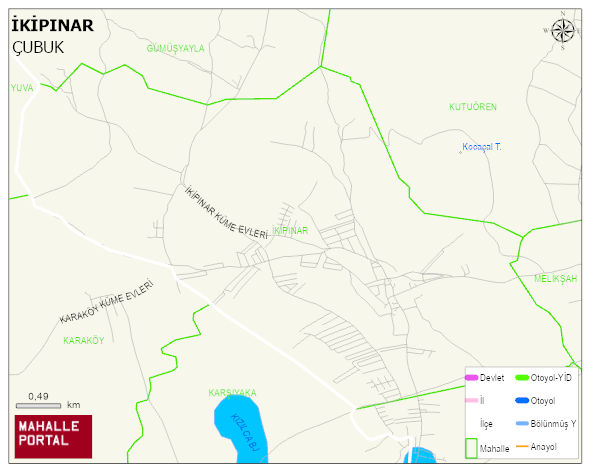 İKİPINAR Mahallesi Haritası | Sayısal Bölge Görünümü
