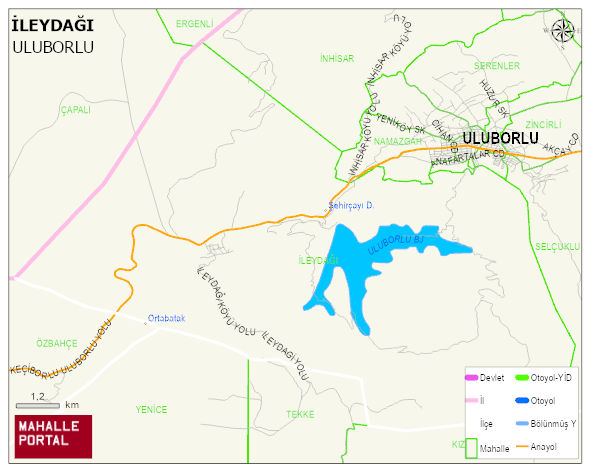 İLEYDAĞI Köyü Haritası | Mahalle ve Köy Sınırı